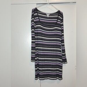 Striped Long Sleeve Dress